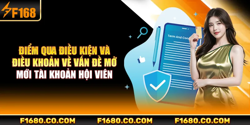 Điểm qua điều kiện và điều khoản về vấn đề mở mới tài khoản hội viên
