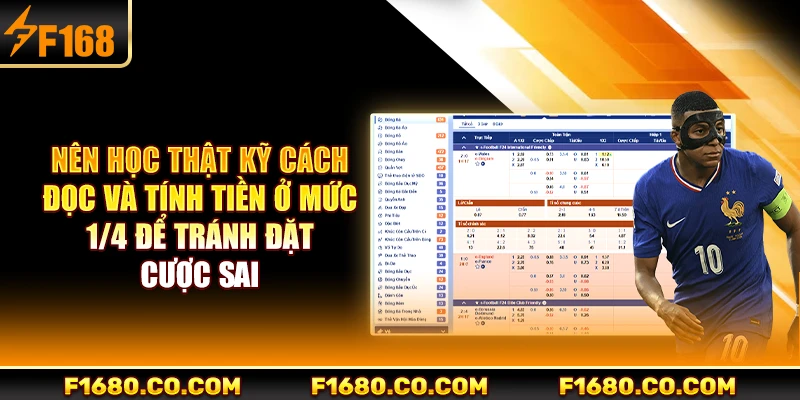 Nên học thật kỹ cách đọc và tính tiền ở mức 1/4 để tránh đặt cược sai