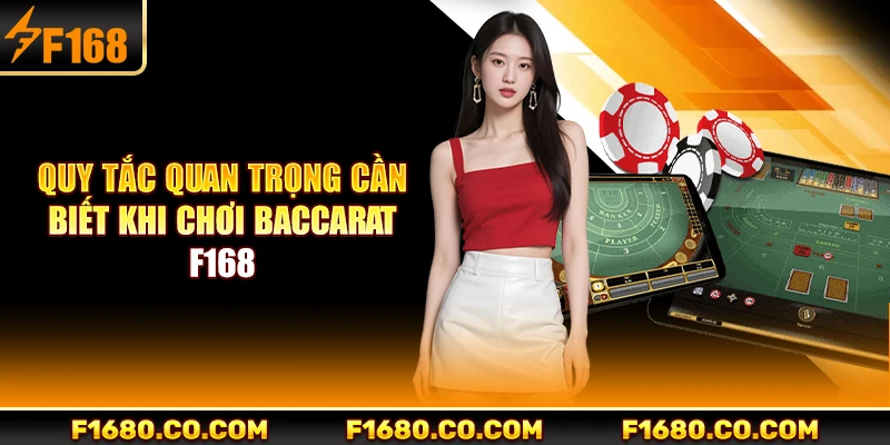 Quy tắc quan trọng cần biết khi chơi Baccarat F168
